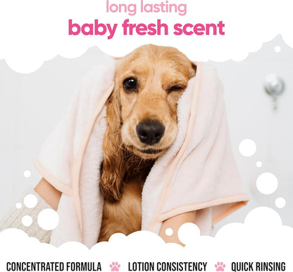 Baby Fresh Dog Conditioner (169.07oz) Made with Aloe Vera, Argan Oil & Pro Vitamin B5 to Detangle