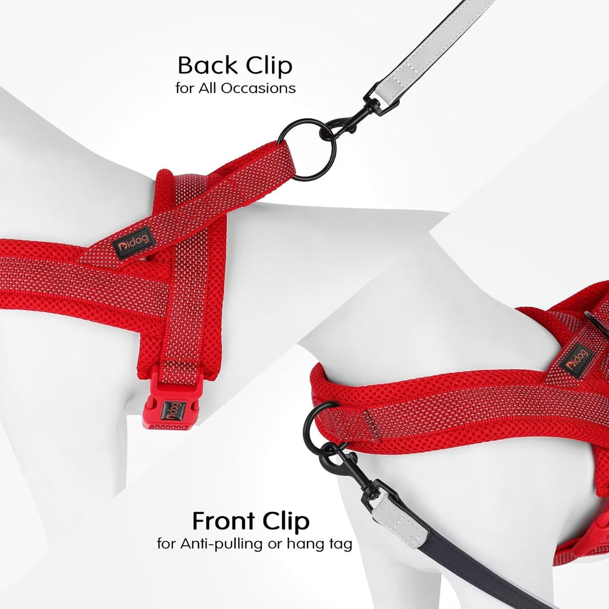 Didog No Pull Dog Harness with Breathable Mesh Padded, Full Reflective & Quick Fit Adjustable Vest