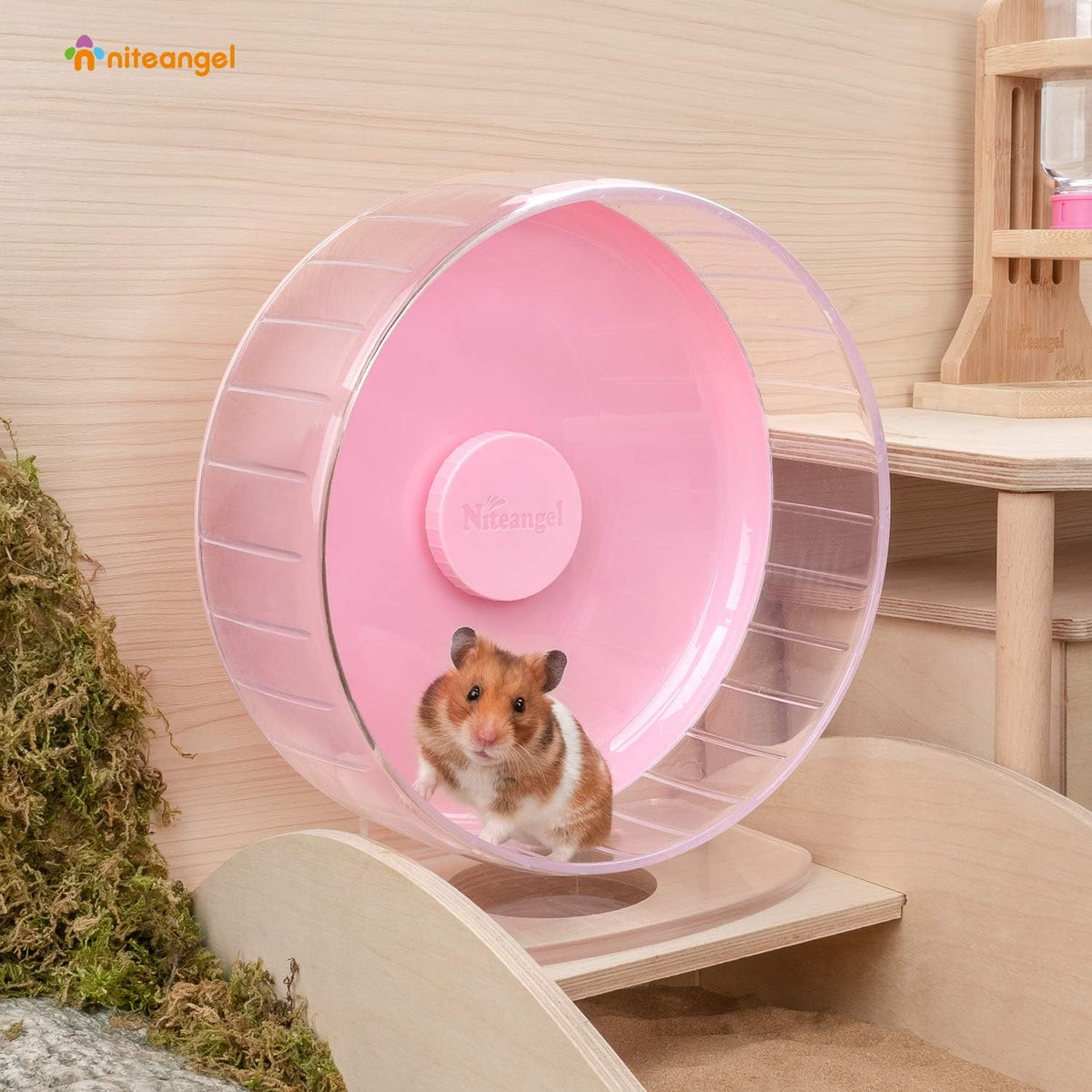 Niteangel Super-Silent Hamster Exercise Wheels: - Quiet Spinner Hamster Running Wheels with
