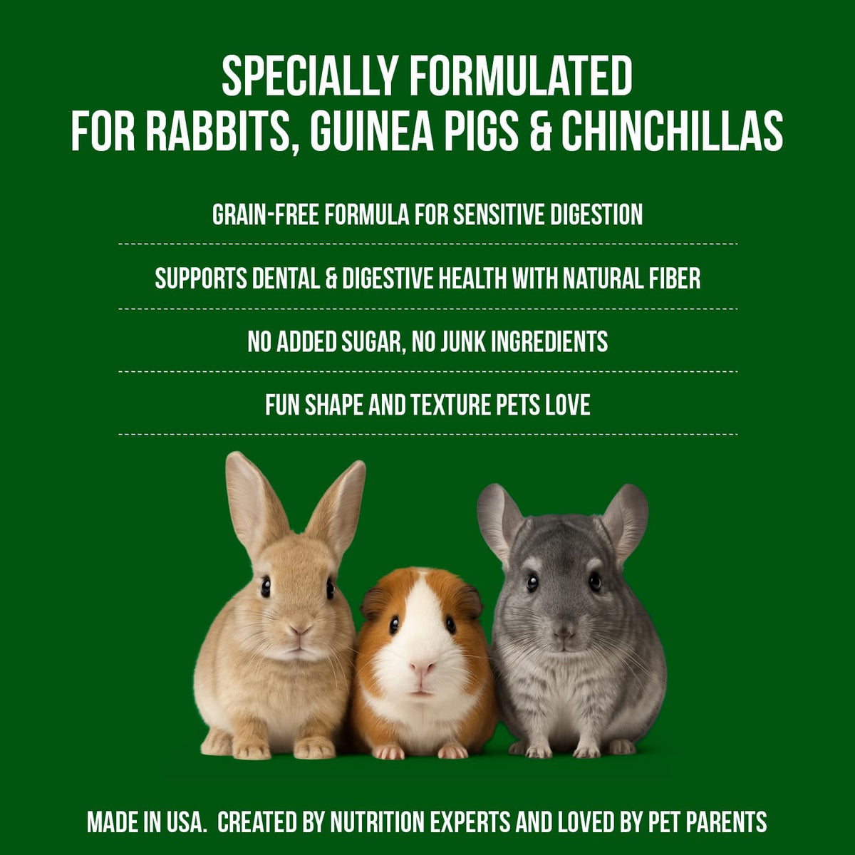 Sherwood Pet Health Snackies for Chinchillas, Rabbits & Guinea Pigs, Grain-Free, Real Fruit, Low