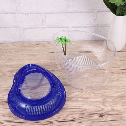 POPETPOP Reptile Carrier - Reptile Terrarium Habitat Small Turtle Tank, Turtle Container, Reptile