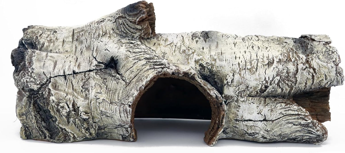 JIHAQUA Aquarium Resin Bark Terrarium Decor, Lizard, Snake or Reptile Hide,Lizard, Spider and