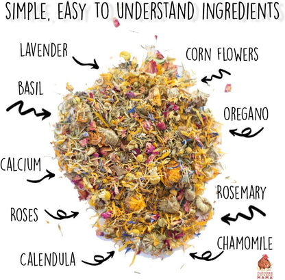 Pampered Chicken Mama Best Eggs Ever! Nesting Herbs for Chickens (2 Pounds Total) for Chicken