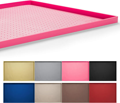 Hubulk Dog Feeding Mat,100% Waterproof Food Grade Silicone Pet Food and Water Bowl