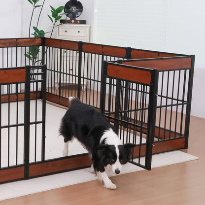 Dog Playpen, 31.5" Height Dog Pen Indoor, Heavy Duty, Safe and Sturdy, Furniture Style Puppy Pen