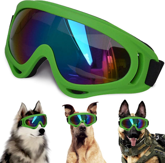 Large Dog Sunglasses With Adjustable Strap UV Protection, Windproof Puppy Eyewear, Suitable for