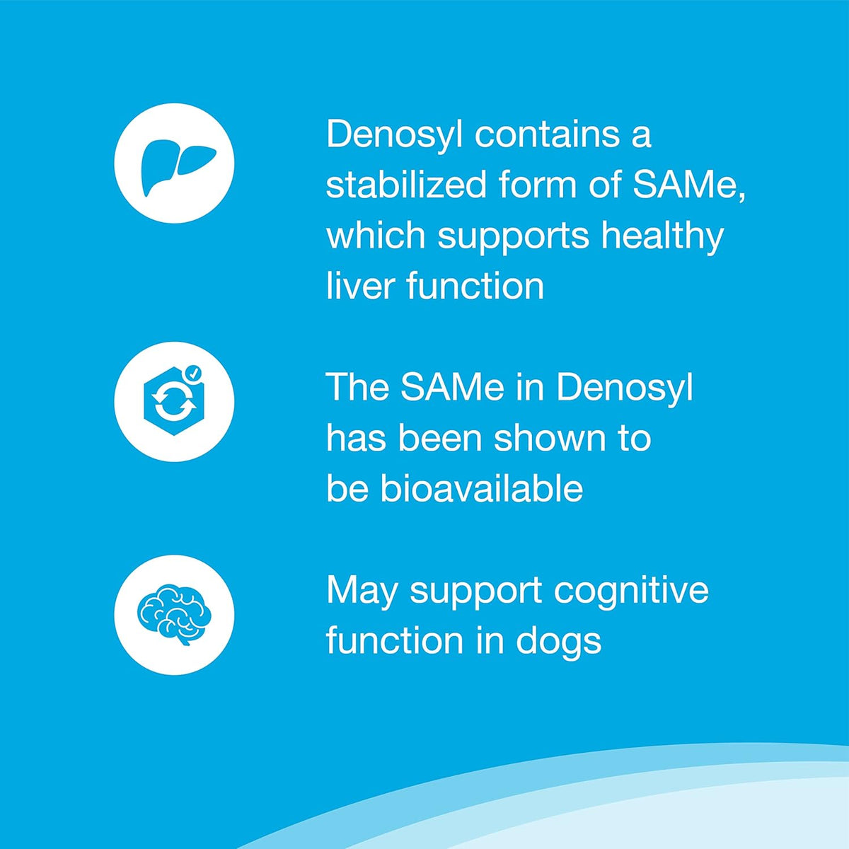 Nutramax Denosyl Liver and Brain Health Supplement for Medium Dogs - With S-Adenosylmethionine