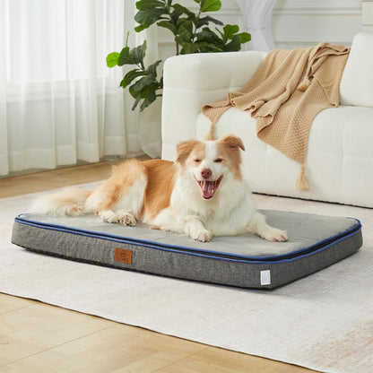 Memory Foam XL Dog Bed - 4” Thick Orthopedic Beds for Extra Large Dogs - Waterproof Dog Bed with