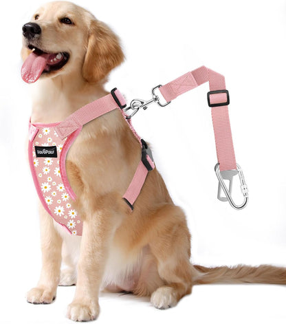 Dog Seat Belt, Safety Vest Dog Car Harness with Adjustable Buckle Dog Seat Belt for Vehicle Nylon