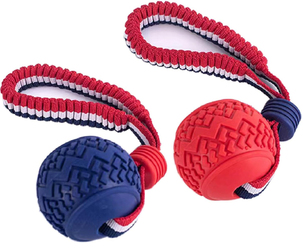 Dog Ball with Rope Toy,Ball on a Rope Dog Toy for Medium and Small Dog Tough Rope Toy Non-Toxic and