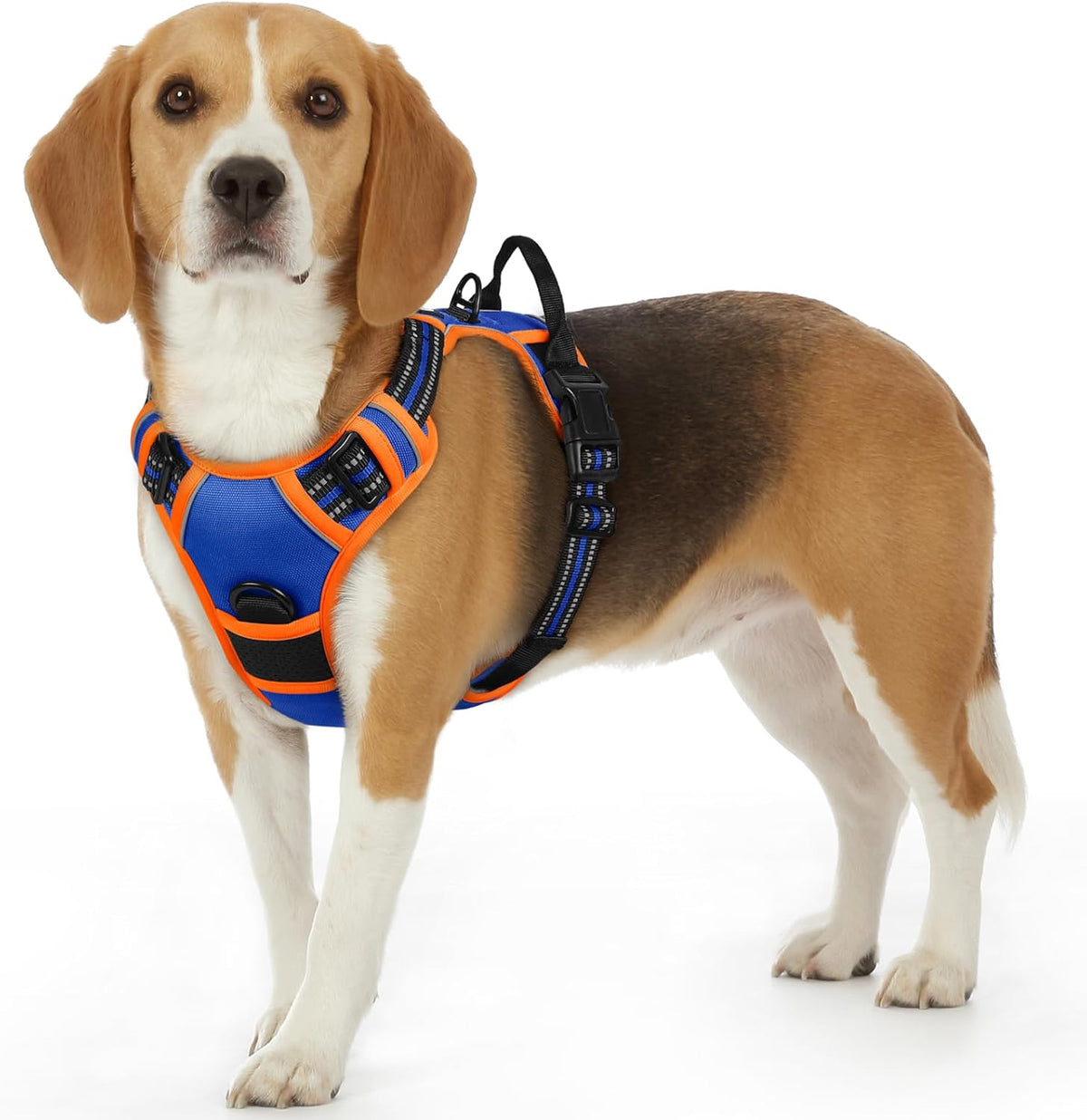 Eagloo Dog Harness Small Sized Dog, No Pull Service Vest with Reflective Strips and Control Handle