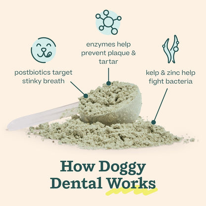 Woof Doggy Dental Pupsicle Mix - Dog Teeth Cleaning Powder for The Pupsicle - Long Lasting