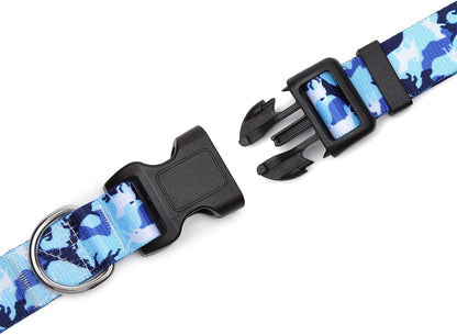 Mercano Adjustable Dog Collar - Special Design Patterns, Soft Nylon Comfortable Durable Pet Collar