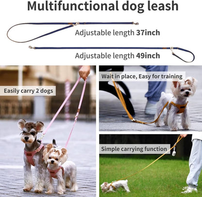 Puppytie No Pull xs Dog Harness with Multifunction Dog Leash,Soft Adjustable No Choke Escape Proof