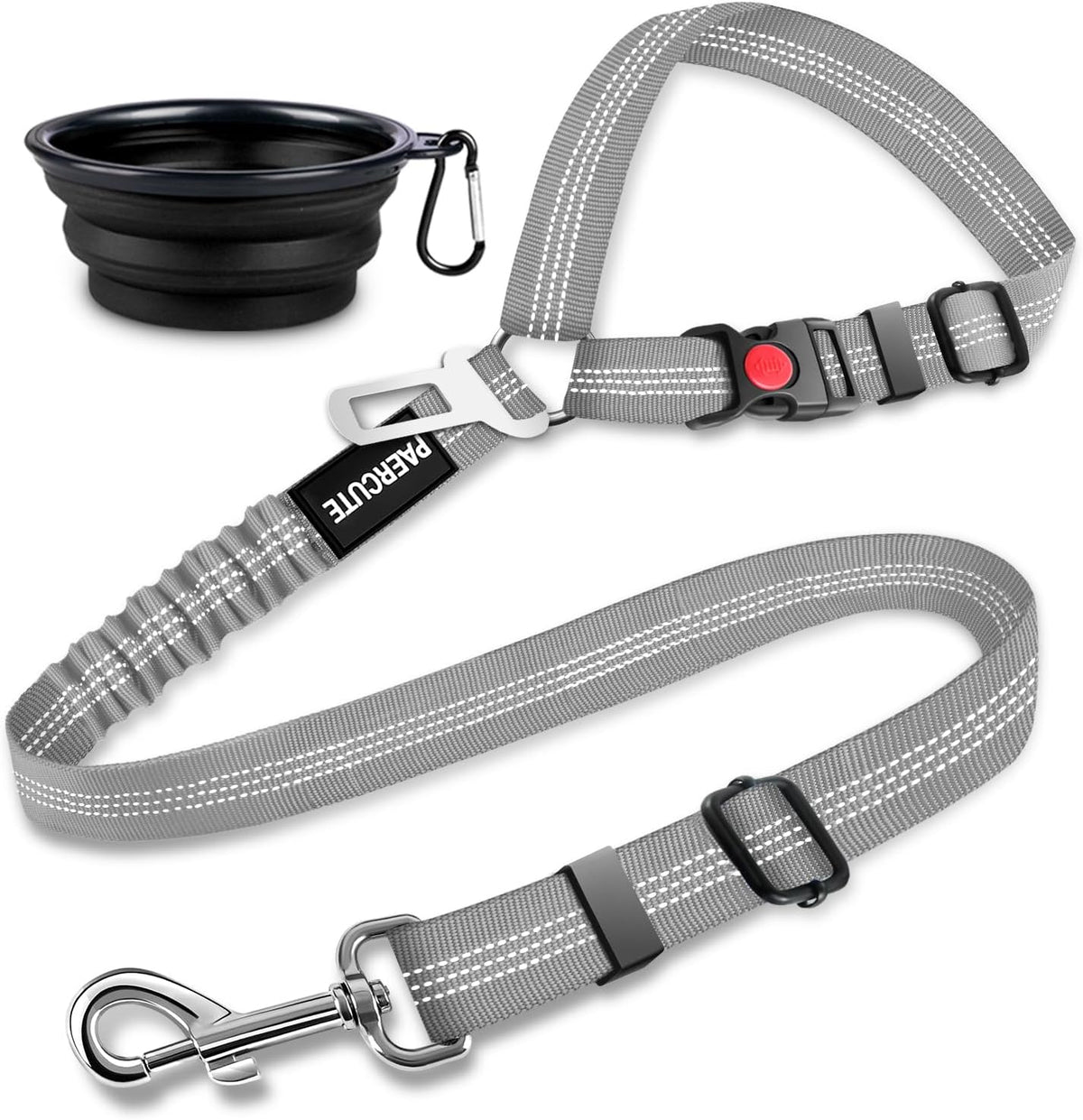 2 Piece Set Retractable Dog Car Seatbelts - Adjustable Pet Seat Belt for Vehicle Headrest Restraint
