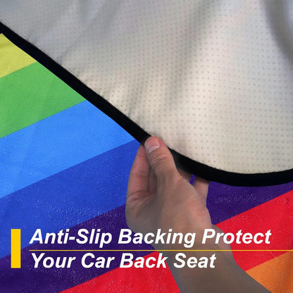 Back Seat Cover for Car Trucks Van SUV,Waterproof Rear Bench Towel Seat Covers for Dogs and