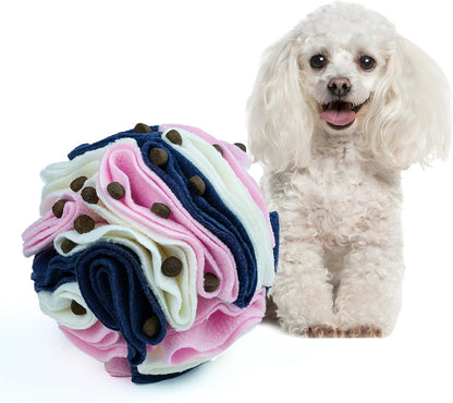 Pet Snuffle Ball, Puzzle Sniffing Interactive Dog Ball for Blind Dogs Training Stress Relief Dog