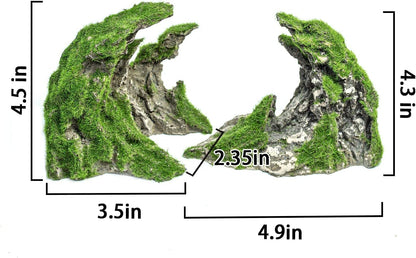 Novelsite Fish Tank Accessories, Aquarium Decorations, Scenery, Rock Ornaments - Create Aquatic