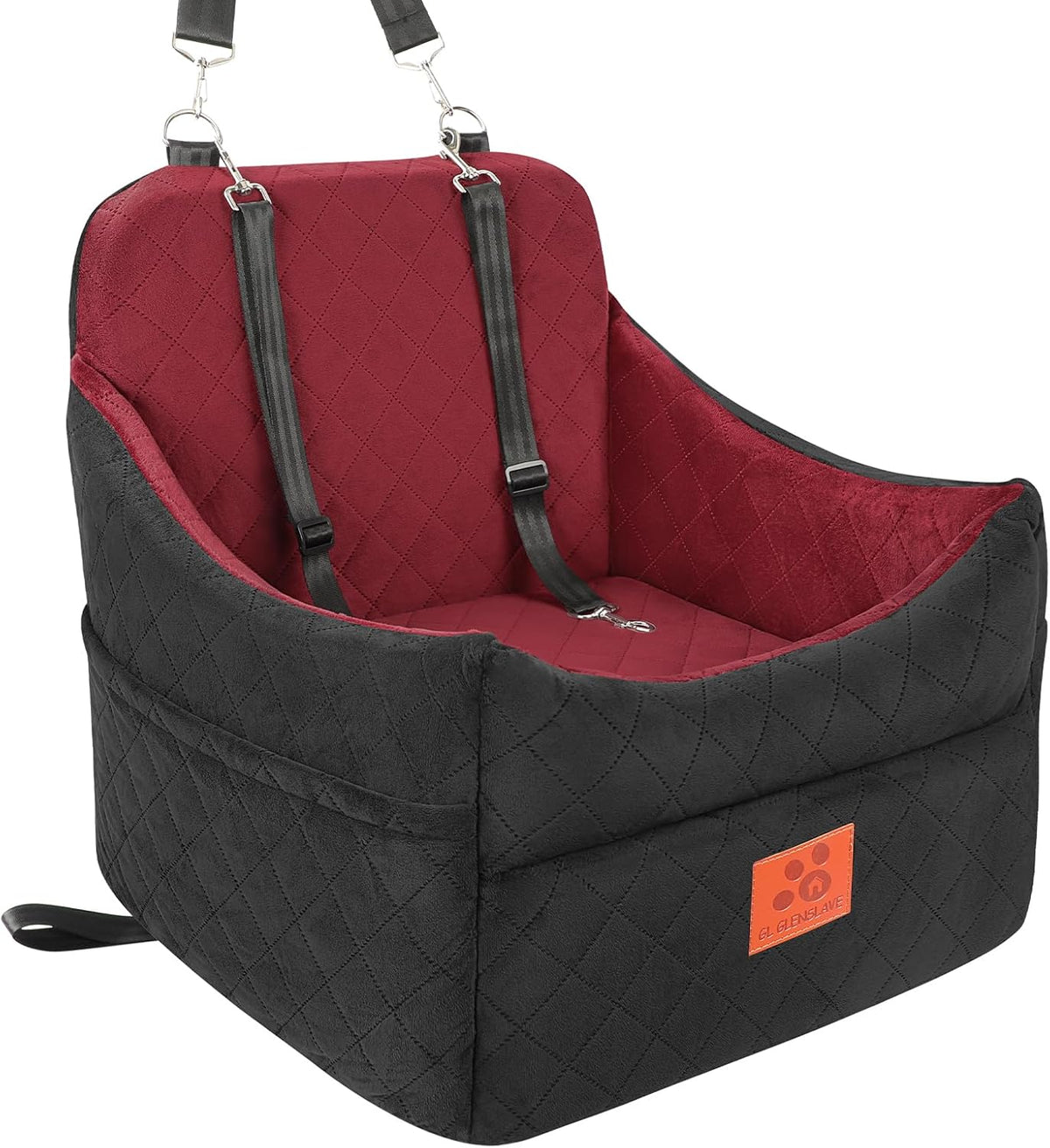 Dog Car Seat for Small/Medium Dogs, Dog Booster Car Seats with Thick Cushion for Dogs Under 35lbs