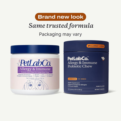 PetLab Co. Allergy & Immune Daily Probiotics for Dogs. Supports Yeast Production, Seasonal