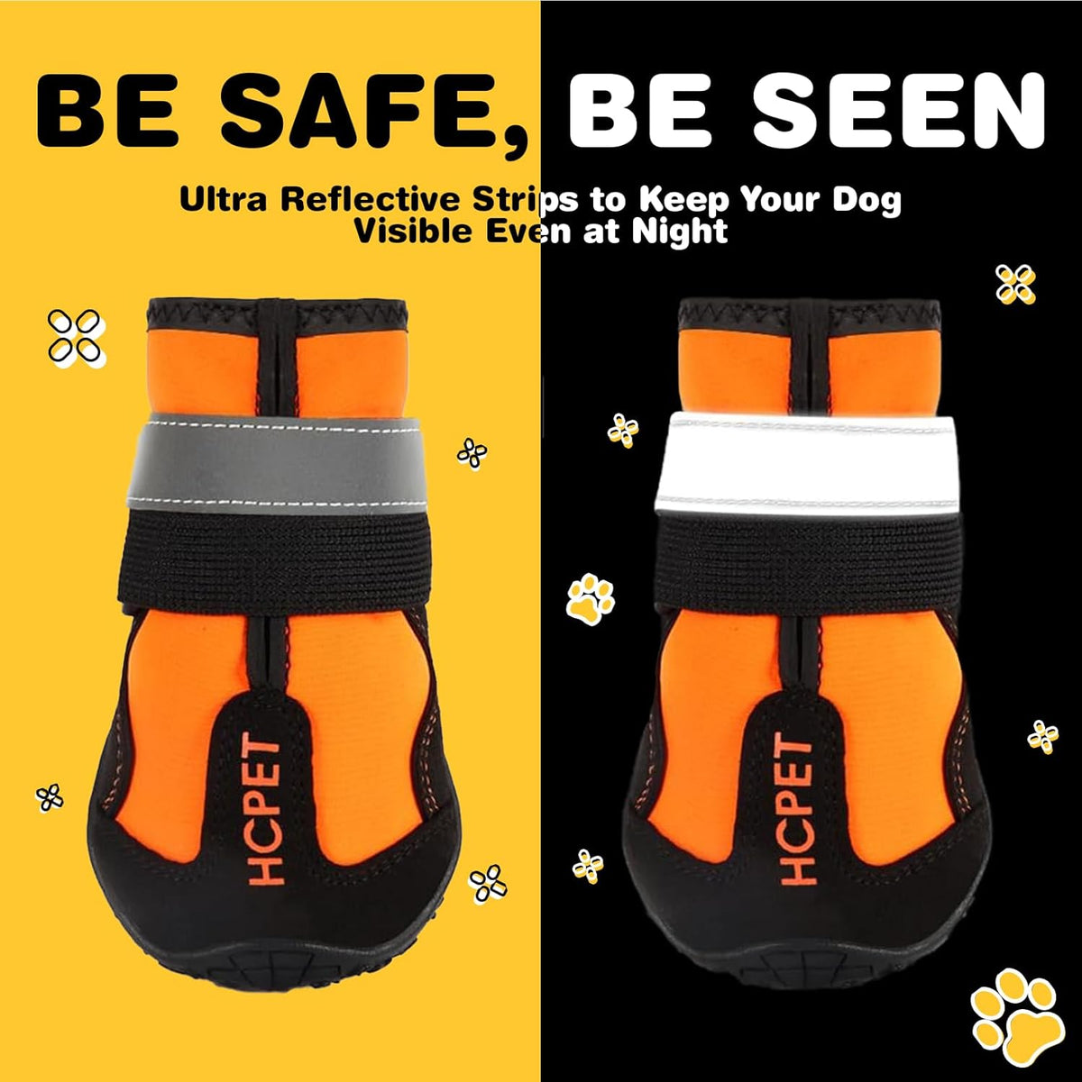 Hcpet Dog Shoes, Dog Boots for Large Dogs, Waterproof Dog Booties Paw Protector for Summer Hot