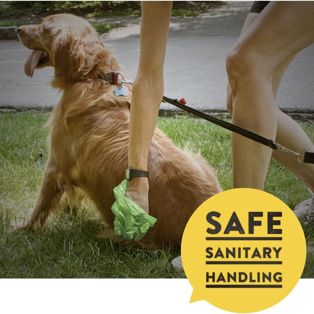 Poop Bags, Environment Friendly Pets N Bags Dog Waste Bags, Biodegradable, Refill Rolls, Includes