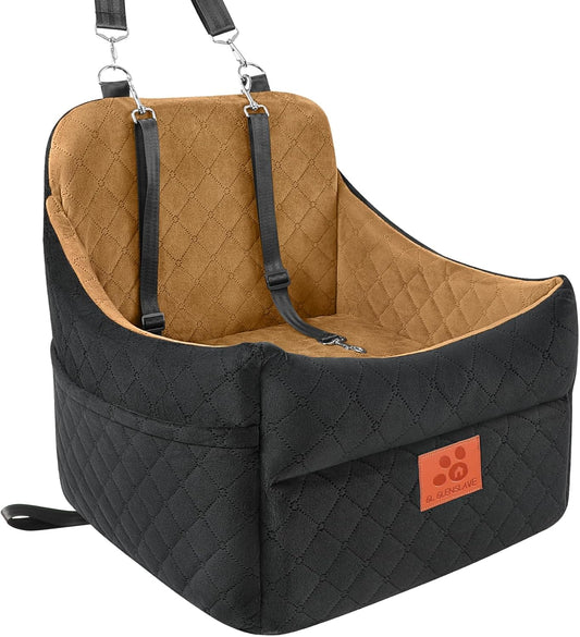 Dog Car Seat for Small/Medium Dogs, Dog Booster Car Seats with Thick Cushion for Dogs Under 35lbs