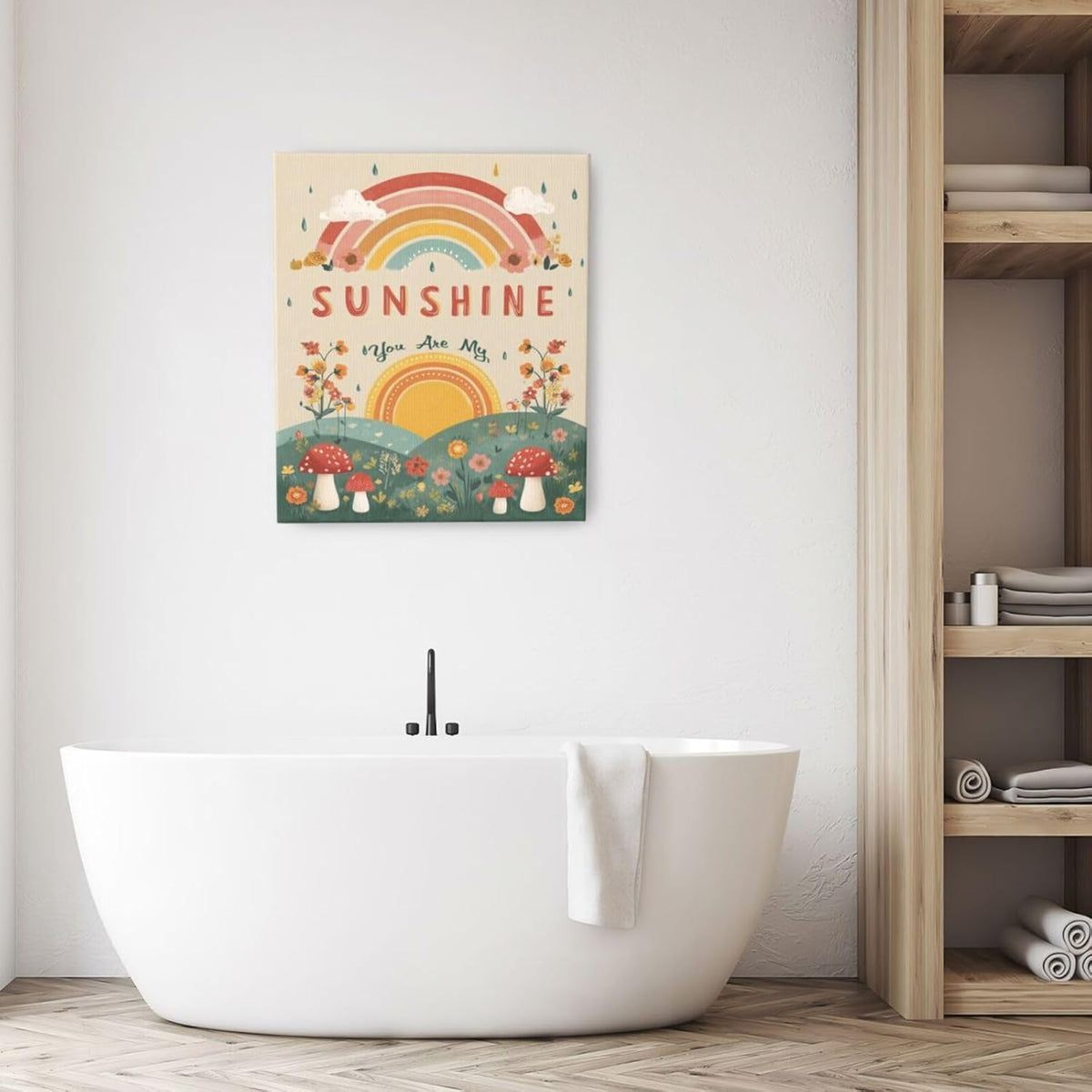 You Are My Sunshine Inspirational Canvas Wall Art Motivational Encouragements Wall Decor First