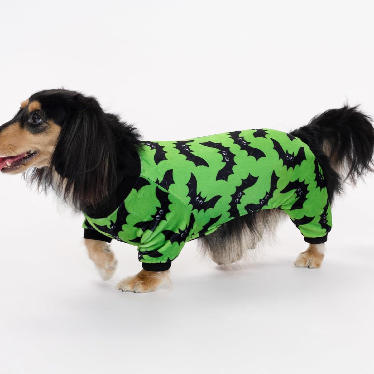 Fitwarm Halloween Bat Dog Pajamas, Funny Costumes for Small Dogs Boy Girl, Pet Outfit, Lime Green