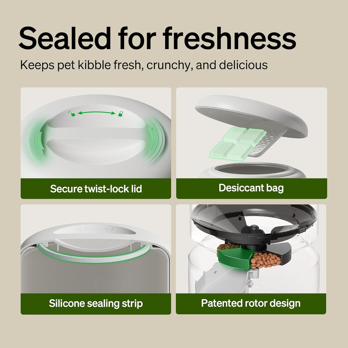 PETLIBRO 5L Automatic Cat Feeder for 2 Cats, 5G&2.4G Wi-Fi Programmable Cat Food Dispenser with