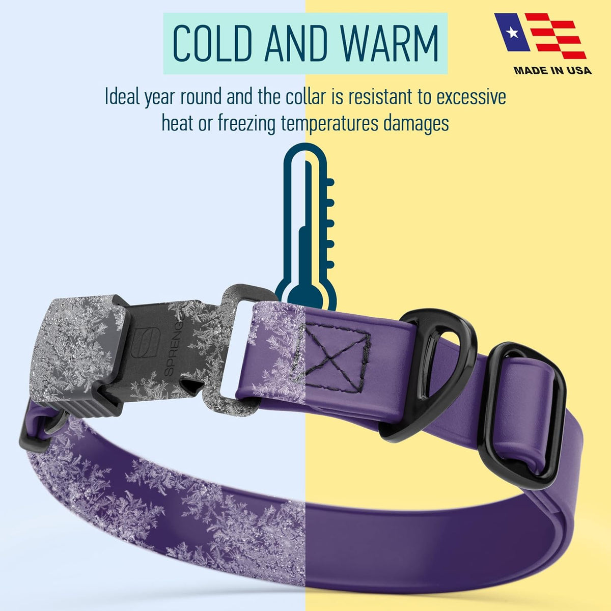 Dogline Biothane Waterproof Dog Collar with Herm Sprenger Stainless Steel Quick Release Buckle