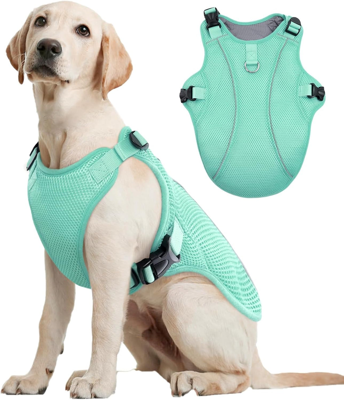 Kuoser Dog Cooling Vest for Large Dogs, Lightweight Doggie Cooler Jacket Breathable Mesh Pet