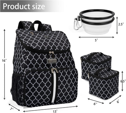 BAGLHER丨Dog Travel Bag, Airline Approved Pet Supplies Backpack, Dog Travel Backpack with 2 Silicone