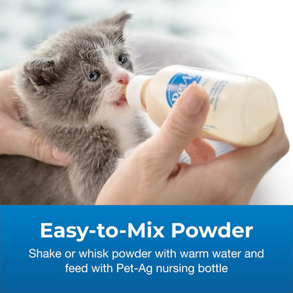 PetAg Goat’s Milk KMR Kitten Milk Replacer Powder - 12 oz - Powdered Kitten Formula with