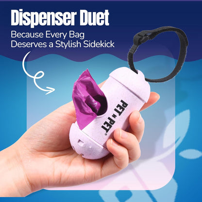 Pet N Pet Poop Bags for Dogs, 288 Counts Lavender Scented Dog Poop Bags Rolls with Leash Dispenser