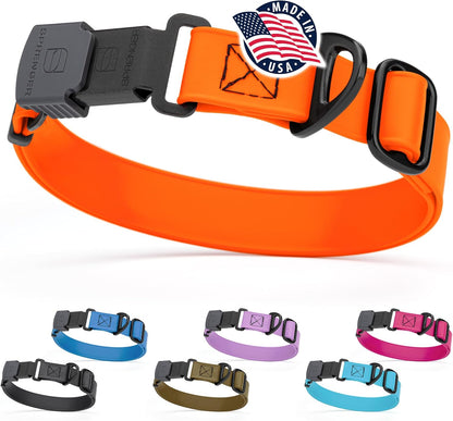 Dogline Biothane Waterproof Dog Collar with Herm Sprenger Stainless Steel Quick Release Buckle