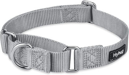 Hyhug Pets Premium Upgraded Heavy Duty Nylon Anti-Escape Martingale Collar for Pup Boy and Girl