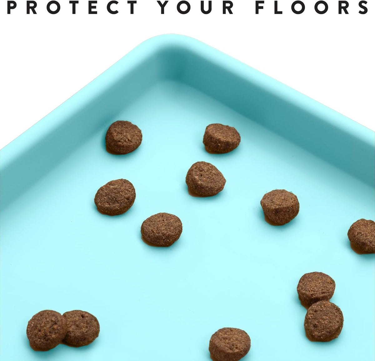 CatGuru Cat Food Mat, Small & Large Pet Feedingd Mat, 100% Waterproof Cat Mats for Food and Water