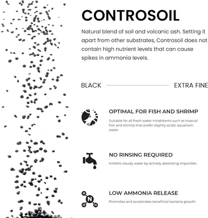 Ultum Nature Systems Controsoil - Freshwater Aqua Soil Substrate for Fish, Shrimp, Live Plant