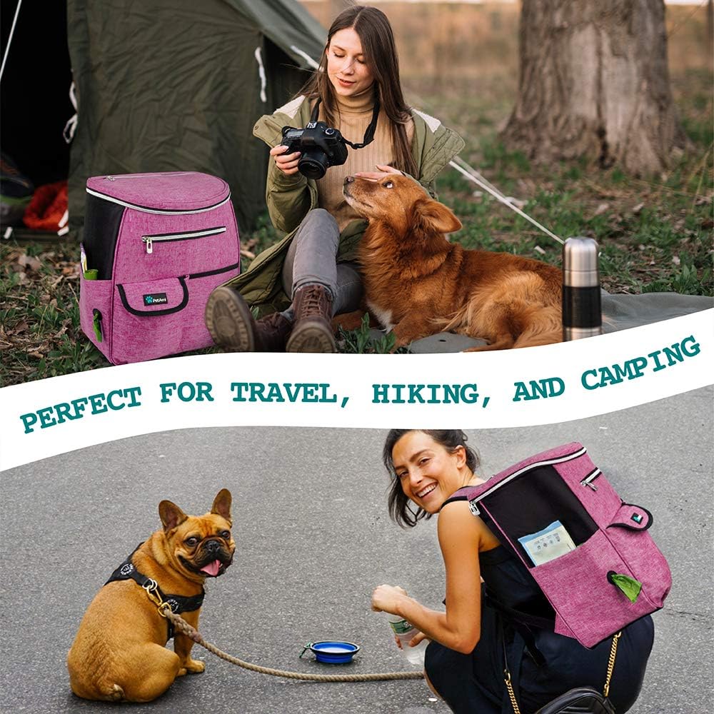 PetAmi Dog Travel Bag Backpack, Airline Approved Dog Bags for Traveling, Puppy Diaper Bag Supplies