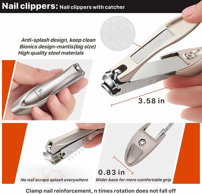 Toenail Clippers for Seniors Thick Toenails, Toe Nail Clippers Adult Thick Nails Long Handle