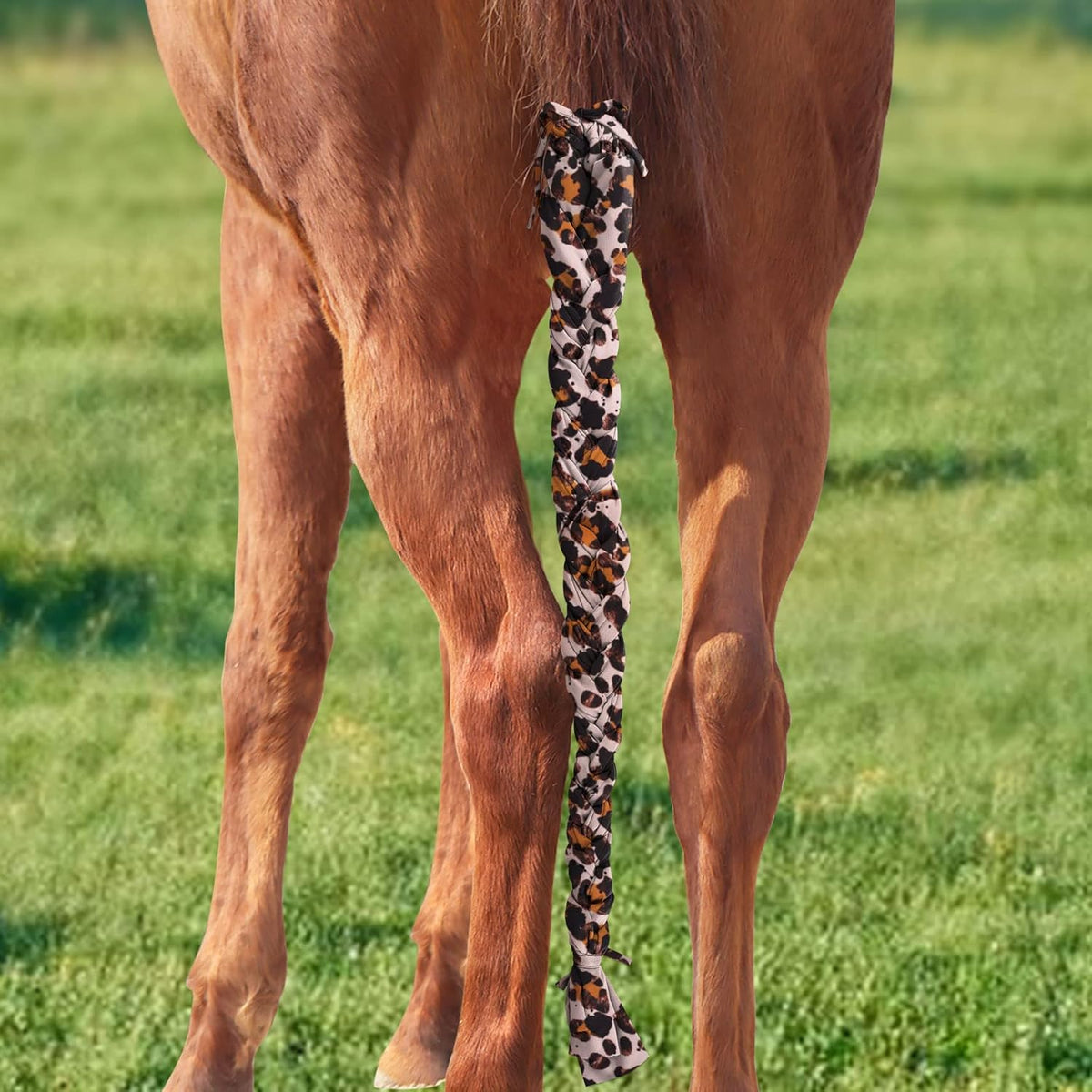 Harrison Howard 3 Tube Stretchy Fabrics Adjustable Closure Lightweight Horse Tail Bag for Horses