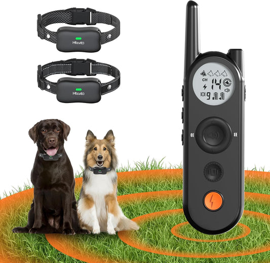Wireless Dog Fence, 3500FT Fence Range, 6100FT Remote Training, 185 Days Rechargeable, IPX7