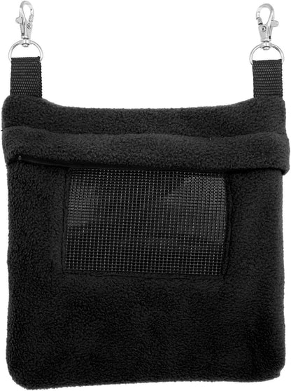 Exotic Nutrition Economy Carry Bonding Pouch (Black) - for Sugar Gliders, Squirrels, Marmosets