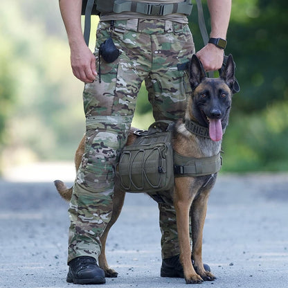 OneTigris Dog Backpack for Medium & Large Dogs, Nylon Backpack for Dogs Tactical Pet Backpack with
