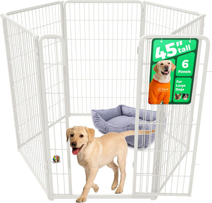 FXW Homeplus Unleashed Indoor Dog Playpen - Stress-Free and Safe Play, Heavy Duty 45 Inch 6 Wire