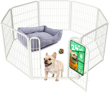 FXW Homeplus Unleashed Indoor Dog Playpen - Stress-Free and Safe Play, Heavy Duty 24 Inch 8 Wire