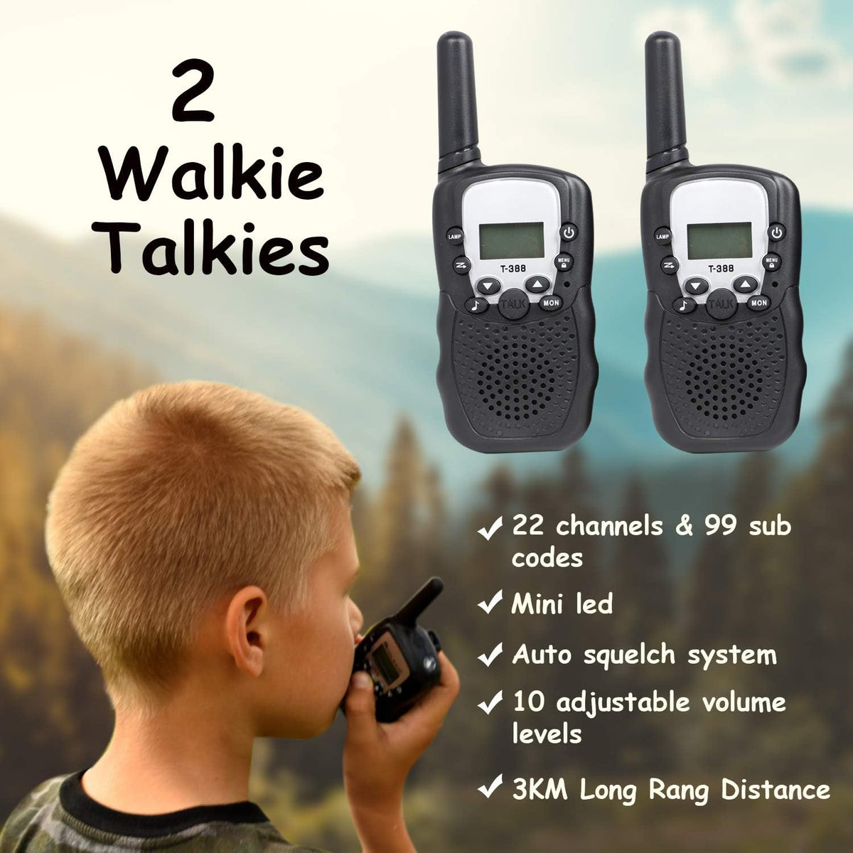 Outdoor Adventure Set for Kids - Camouflage Camping Exploration Toys with Walkie-Talkies - Backyard