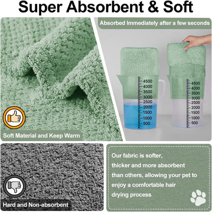 Giant Dog Bath Bubble, Quick Drying Super Absorbent Used for After Bathing, Warm Dog Towels