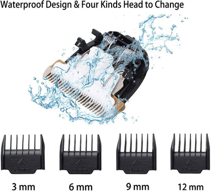 Dog Grooming Kit Clippers, Low Noise, Electric Quiet, Rechargeable, Cordless, Pet Hair Thick Coats